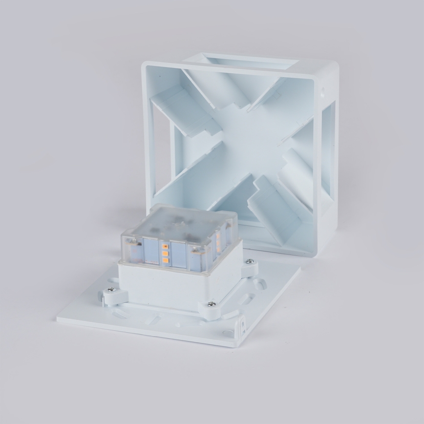 Brilagi - LED Επιτοίχιο φωτιστικό εξωτερικού χώρου QUADRAY LED/6W/230V λευκό IP54