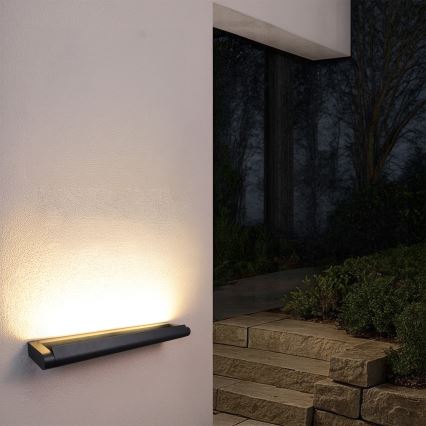Brilagi - LED Επιτοίχιο φωτιστικό εξωτερικού χώρου SALERNO LED/24W/230V 66 εκ. μαύρο IP65