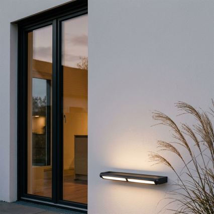 Brilagi - LED Επιτοίχιο φωτιστικό εξωτερικού χώρου SALERNO LED/24W/230V 66 εκ. μαύρο IP65