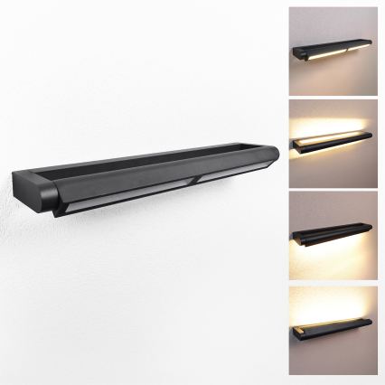 Brilagi - LED Επιτοίχιο φωτιστικό εξωτερικού χώρου SALERNO LED/24W/230V 66 εκ. μαύρο IP65