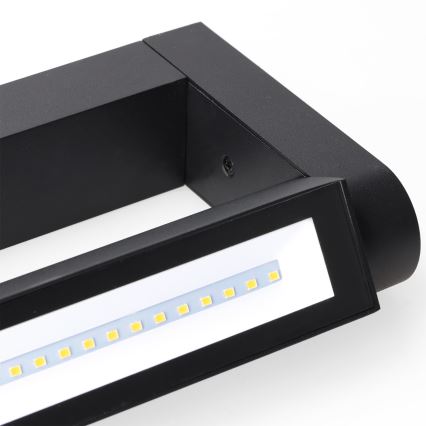 Brilagi - LED Επιτοίχιο φωτιστικό εξωτερικού χώρου SALERNO LED/24W/230V 66 εκ. μαύρο IP65