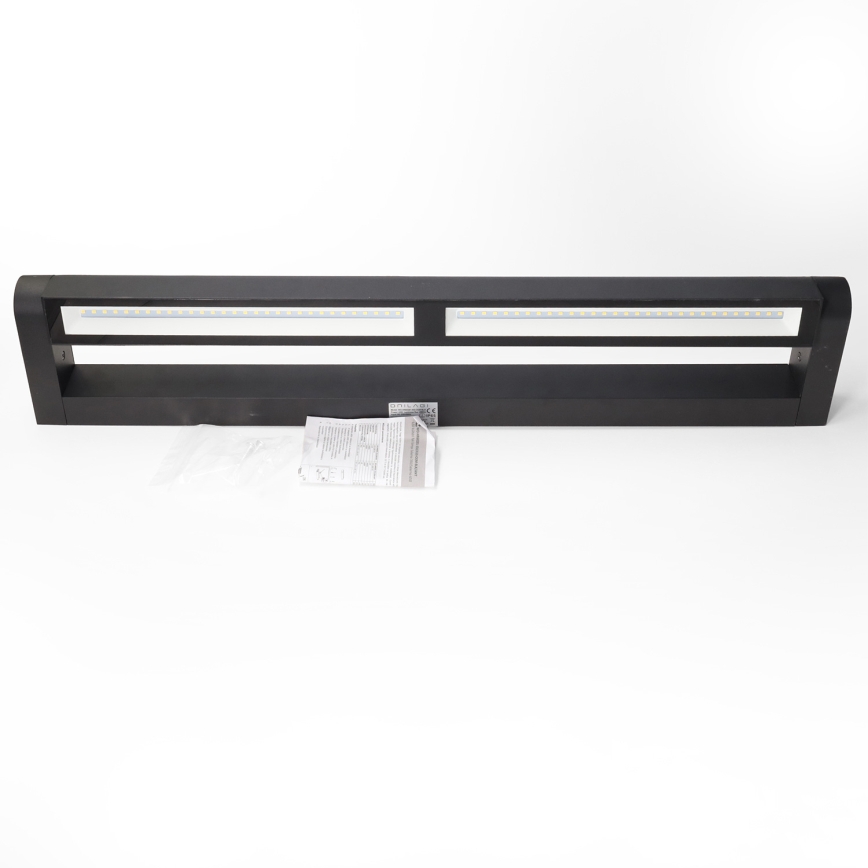 Brilagi - LED Επιτοίχιο φωτιστικό εξωτερικού χώρου SALERNO LED/24W/230V 66 εκ. μαύρο IP65