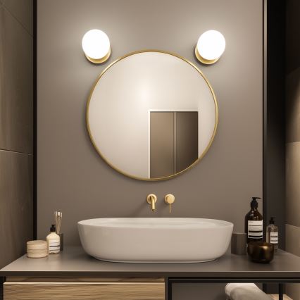 Brilagi - LED επιτοίχιο φωτιστικό μπάνιου BALL LED/6W/230V 3000/4000/6500K IP44 χρυσό