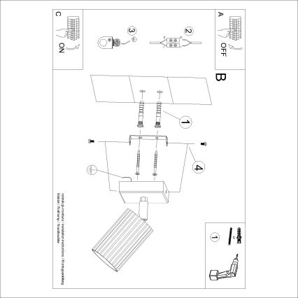 Brilagi - LED Επιτοίχιο Σποτ Φωτιστικό CRESTO 1xGU10/10W/230V Τιρκουάζ