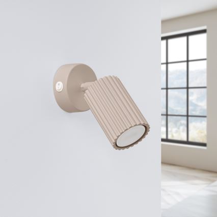 Brilagi - LED επιτοίχιο σποτ φωτιστικό CRESTO 1xGU10/10W/230V γκρι-καφέ