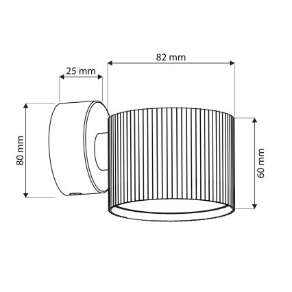 Brilagi - LED Επιτοίχιο σποτ STRIPY 1xGX53/15W/230V λευκό