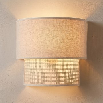 Brilagi - LED επίτοιχο φωτιστικό BOHO ECO 1xE27/10W/230V κρεμ