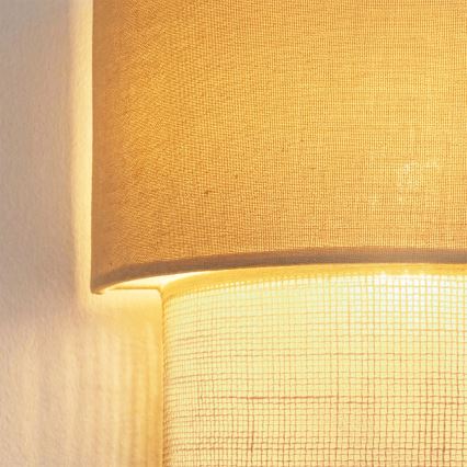 Brilagi - LED επίτοιχο φωτιστικό BOHO ECO 1xE27/10W/230V κρεμ