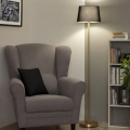 Brilagi - LED Επιδαπέδιο φωτιστικό CERIA 1xE27/20W/230V Ø 30 cm μαύρο/χρυσό