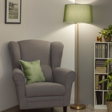 Brilagi - LED επιδαπέδιο φωτιστικό CERIA 1xE27/20W/230V Ø 45 εκ. πράσινο/χρυσό