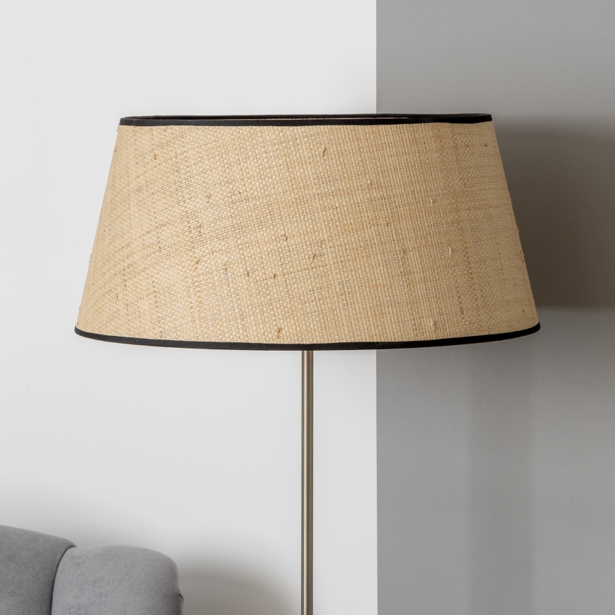 Brilagi - LED επιδαπέδιο φωτιστικό CERIA 1xE27/40W/230V Ø 50 cm μπεζ/ματ χρώμιο