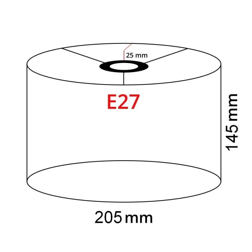 Brilagi - LED Επιδαπέδιο Φωτιστικό CERIA 1xE27/40W/230V διάμετρος 20,5 cm γκρι/λευκό