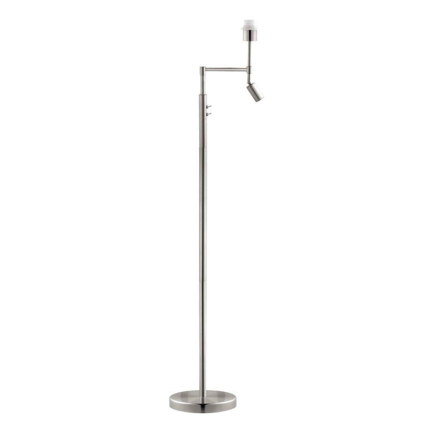 BRILAGI - Φωτιστικό δαπέδου LED CERIA 1xE27/60W/230V + LED/2,1W Ø 45 εκ. ματ χρώμιο/γκρί