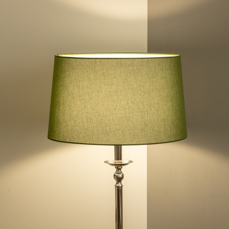 Brilagi - LED επιδαπέδιο φωτιστικό CERIA 1xE27/60W/230V διάμ. 45 cm γυαλιστερό χρώμιο/πράσινο