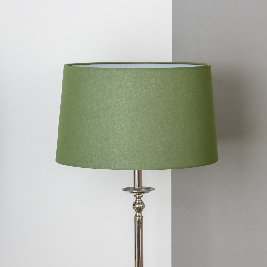 Brilagi - LED επιδαπέδιο φωτιστικό CERIA 1xE27/60W/230V διάμ. 45 cm γυαλιστερό χρώμιο/πράσινο
