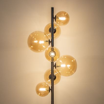 BRILAGI - LED επιδαπέδιο φωτιστικό MILLA 7xG9/3W/230V μαύρο χρώμιο/χρυσό