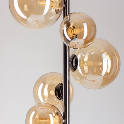 BRILAGI - LED επιδαπέδιο φωτιστικό MILLA 7xG9/3W/230V μαύρο χρώμιο/χρυσό