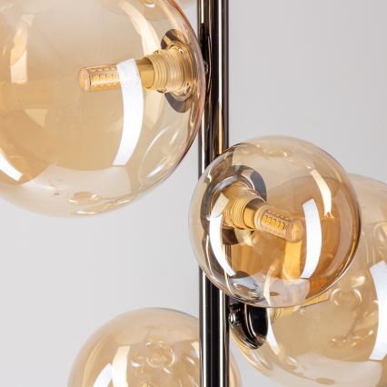 BRILAGI - LED επιδαπέδιο φωτιστικό MILLA 7xG9/3W/230V μαύρο χρώμιο/χρυσό