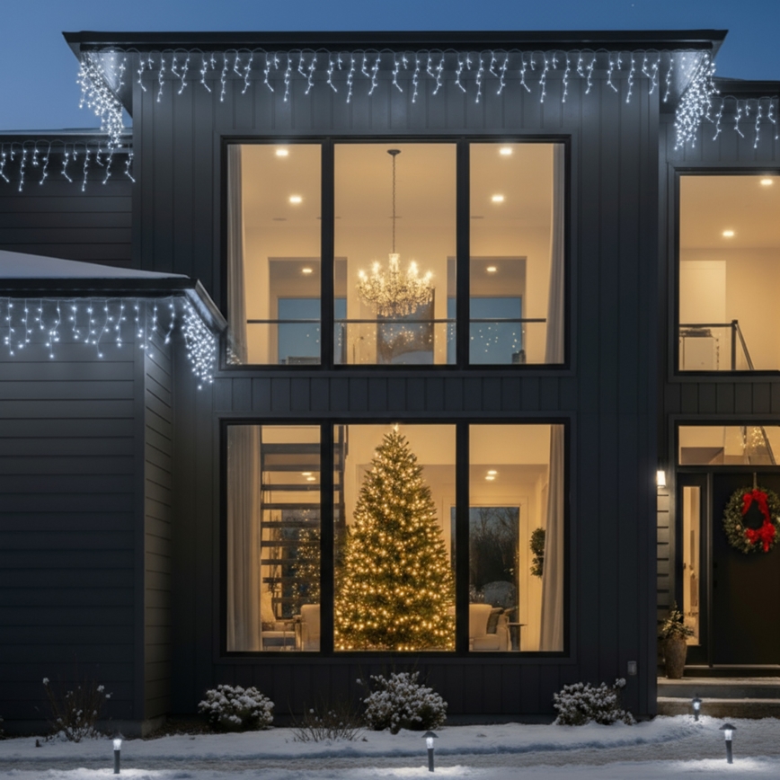 Brilagi - LED εξωτερικά χριστουγεννιάτικα φωτάκια 400 LED/8 λειτουργίες 23 m IP44 ψυχρό λευκό