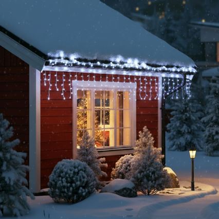 Brilagi - LED εξωτερικά χριστουγεννιάτικα φωτάκια 400 LED/8 λειτουργίες 23 m IP44 ψυχρό λευκό