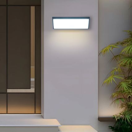 Brilagi - LED Επιτοίχιο εξωτερικό φωτιστικό TRIANGLE LED/42W/230V 45 cm ανθρακί IP65