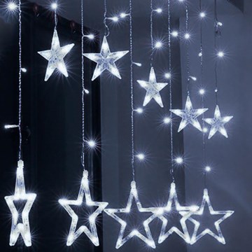 Brilagi - LED Εξωτερική κουρτίνα 123xLED/3xAA/USB 3m IP44 ψυχρό λευκό