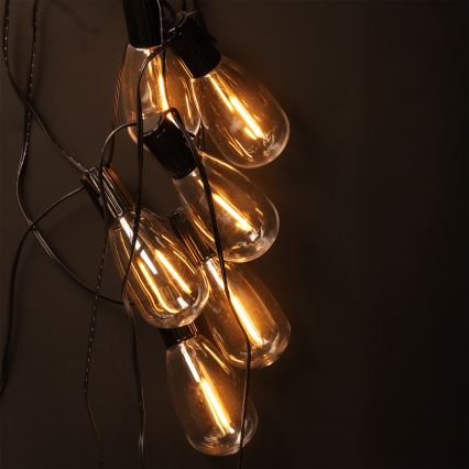 Brilagi - LED Εξωτερική  γιρλάντα 10xLED/3xAA 3,2m IP44 θερμό λευκό