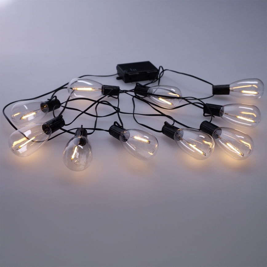 Brilagi - LED Εξωτερική  γιρλάντα 10xLED/3xAA 3,2m IP44 θερμό λευκό