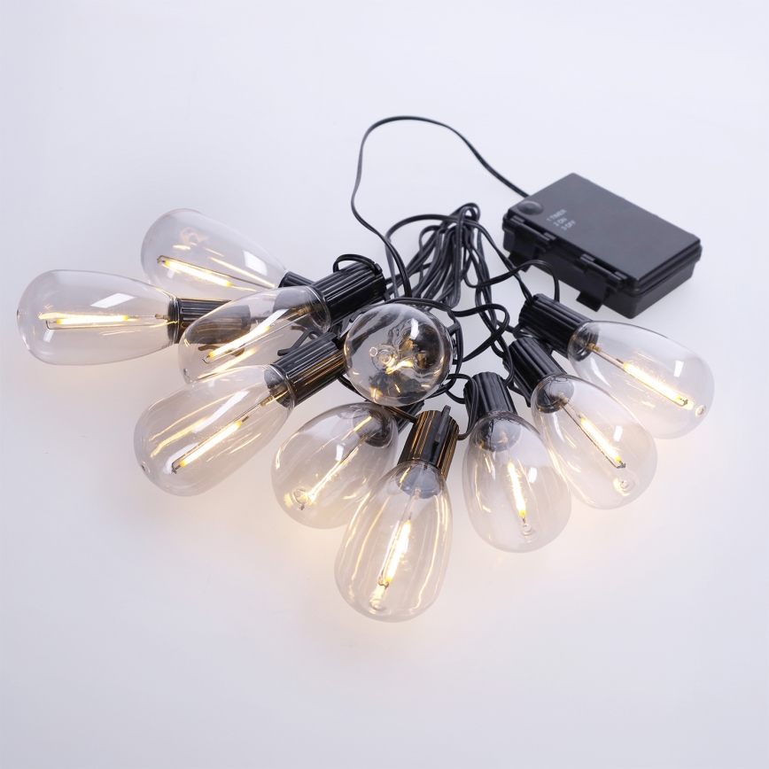 Brilagi - LED Εξωτερική  γιρλάντα 10xLED/3xAA 3,2m IP44 θερμό λευκό