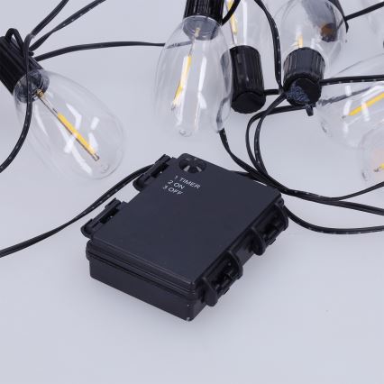 Brilagi - LED Εξωτερική  γιρλάντα 10xLED/3xAA 3,2m IP44 θερμό λευκό