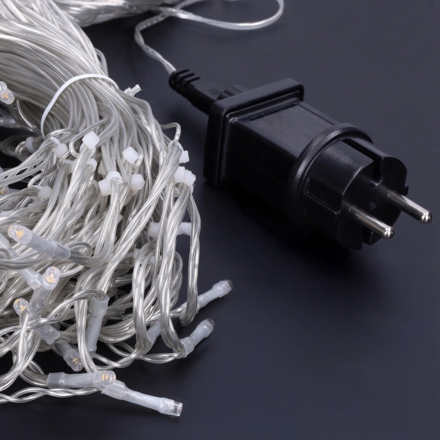 Brilagi - Εξωτερική LED γιρλάντα 360 LED / 8 λειτουργίες, 14 m, IP44, θερμό λευκό, σταλακτίτες