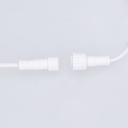 Brilagi - LED εξωτερική διακοσμητική γιρλάντα GIRLANDA 25xE12/0,8W/230V 20m λευκή IP44 θερμό λευκό