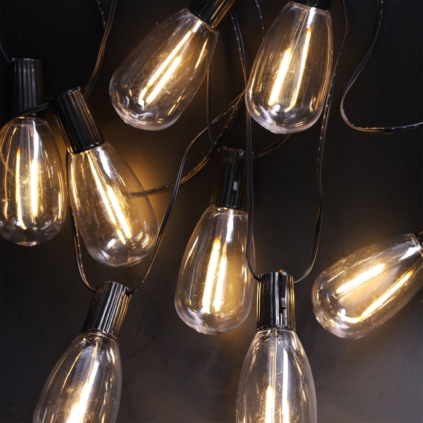 Brilagi - LED εξωτερική χριστουγεννιάτικη γιρλάντα 10xLED/3xAA 3,2m IP44 θερμό λευκό