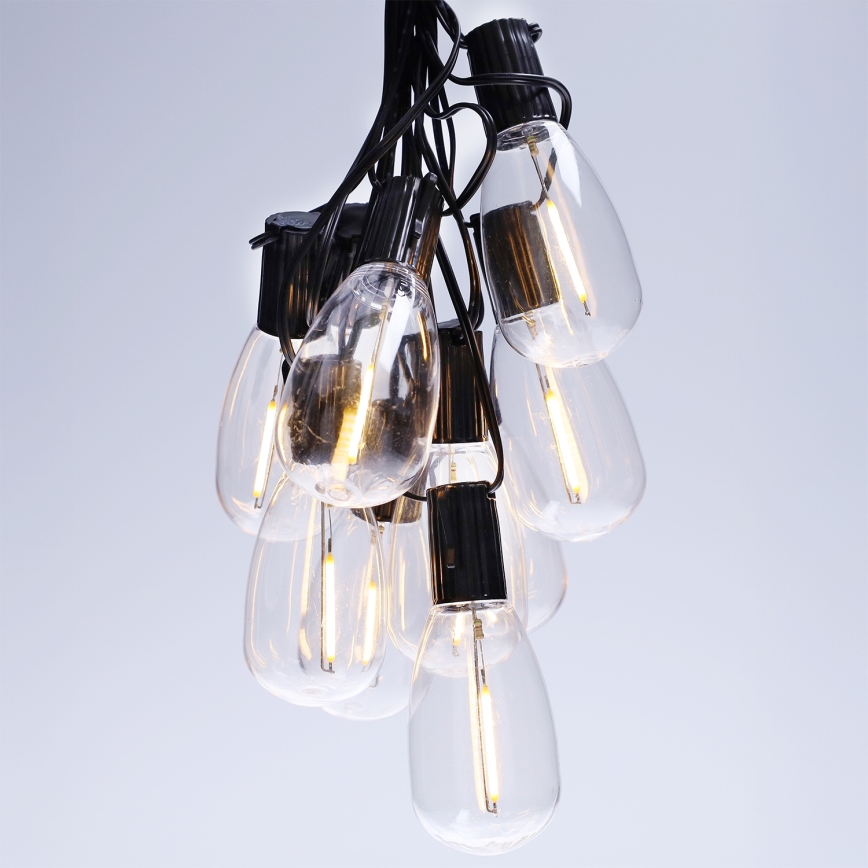 Brilagi - LED εξωτερική χριστουγεννιάτικη γιρλάντα 10xLED/3xAA 3,2m IP44 θερμό λευκό