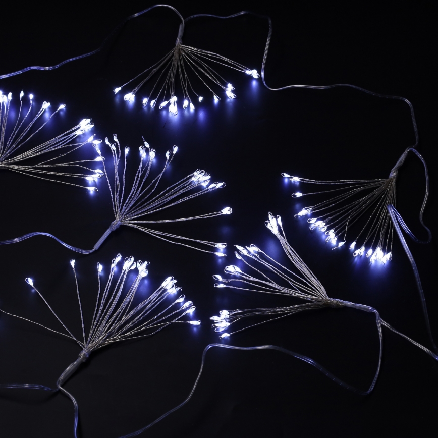 Brilagi - LED εξωτερική χριστουγεννιάτικη γιρλάντα 150xLED 5m IP44 ψυχρό λευκό, εφέ πυροτεχνημάτων