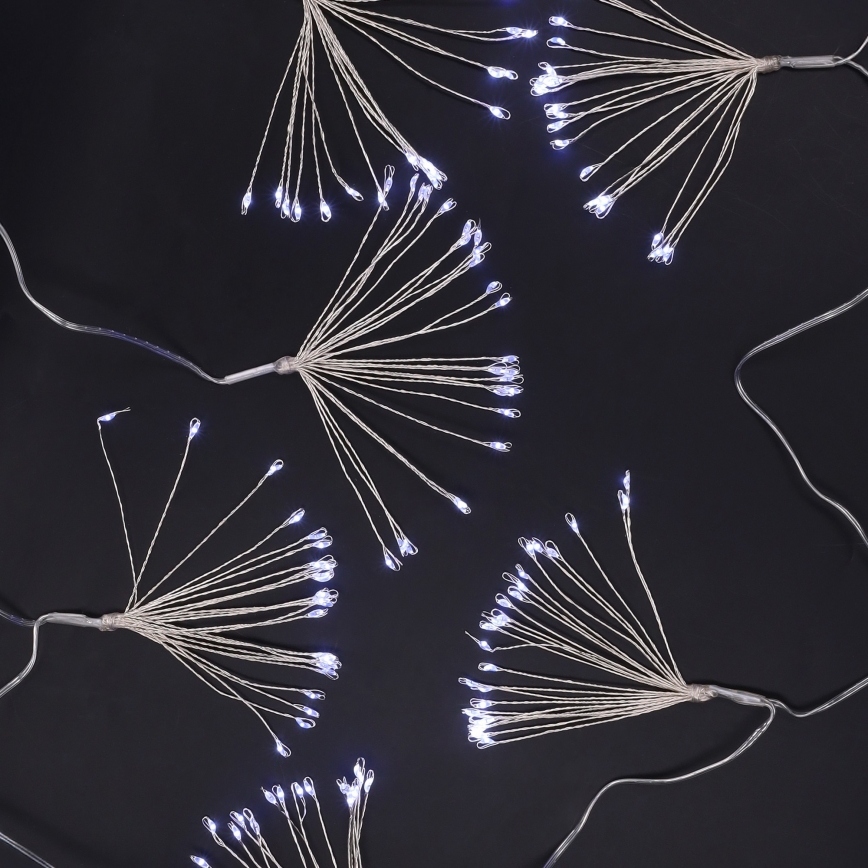 Brilagi - LED εξωτερική χριστουγεννιάτικη γιρλάντα 150xLED 5m IP44 ψυχρό λευκό, εφέ πυροτεχνημάτων