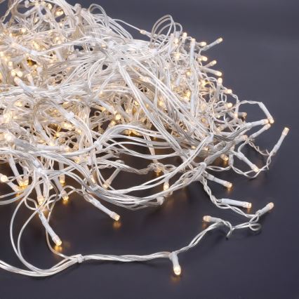 Brilagi - LED εξωτερική χριστουγεννιάτικη γιρλάντα 360 LED/8 λειτουργίες 14m IP44 ζεστό λευκό σταλακτίτες