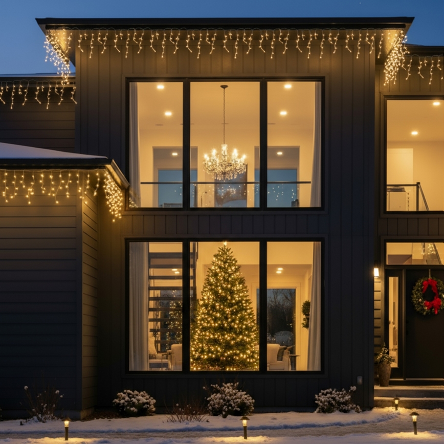 Brilagi - LED εξωτερική χριστουγεννιάτικη γιρλάντα 400xLED/8 λειτουργίες 23m IP44 θερμό λευκό