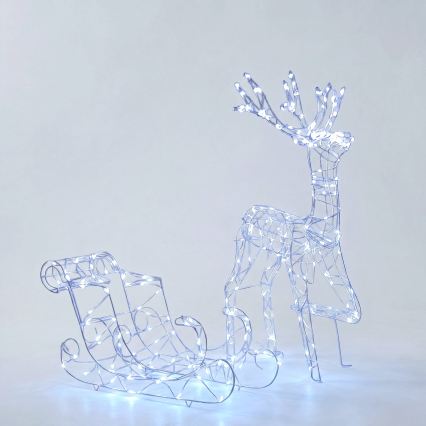 BRILAGI - LED Εξωτερική χριστουγεννιάτικη διακόσμηση LED/3,6W/8 λειτουργίες 100 cm IP44 ψυχρό λευκό