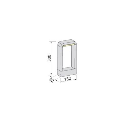 BRILAGI - LED Εξωτερικό φωτιστικό BARI LED/10W/230V 4000K IP65 30 cm ανθρακί