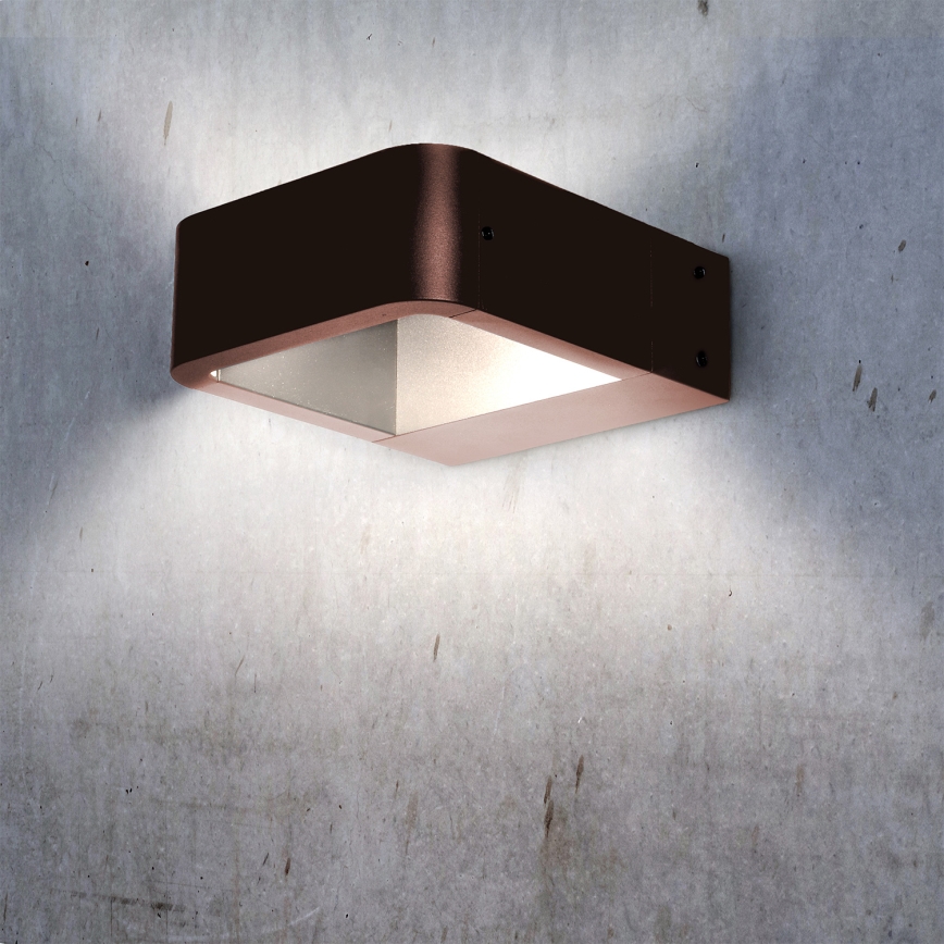 Brilagi - Επιτοίχιο εξωτερικό φωτιστικό BARI LED/7W/230V 3000/4000/6000K καφέ IP54