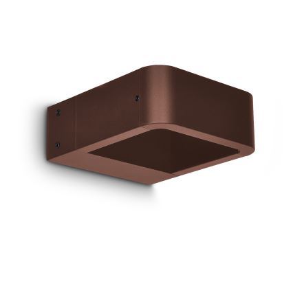 Brilagi - Επιτοίχιο εξωτερικό φωτιστικό BARI LED/7W/230V 3000/4000/6000K καφέ IP54