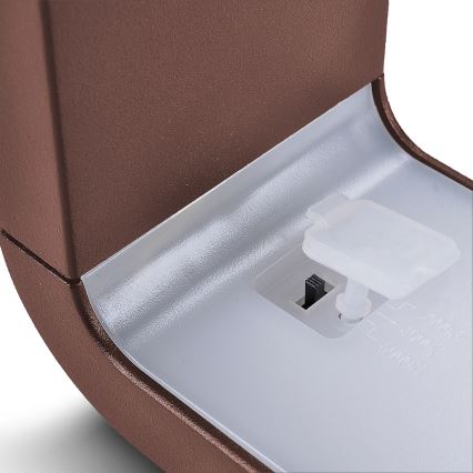 Brilagi - Επιτοίχιο εξωτερικό φωτιστικό BARI LED/7W/230V 3000/4000/6000K καφέ IP54