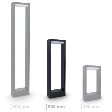 Brilagi - LED Εξωτερικό Φωτιστικό RAGUSA LED/7W/230V 3000/4000/6000K μαύρο IP54 50 εκ.