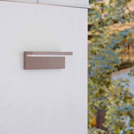 Brilagi - LED Εξωτερικό φωτιστικό τοίχου TESSI LED/10W/230V καφέ IP54