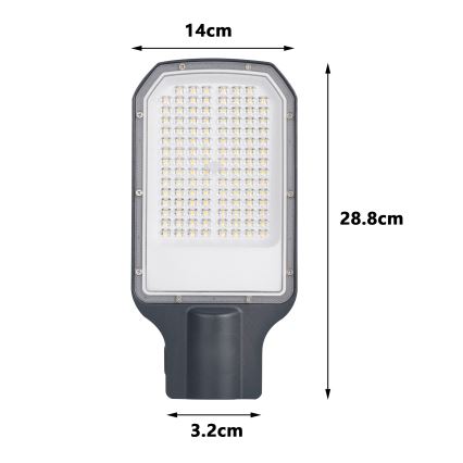 Brilagi - LED Εξωτερικό φωτιστικό δρόμου URBANLIGHT LED/50W/230V ανθρακί IP65