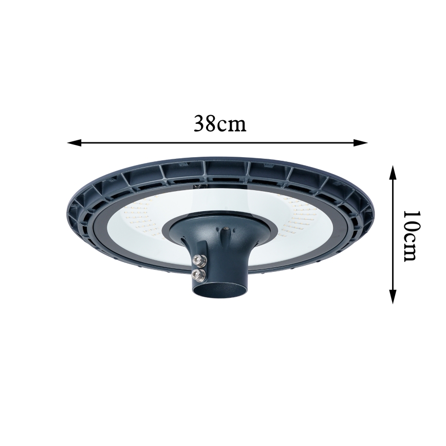 Brilagi - LED υπαίθριο φωτιστικό δρόμου με στύλο 4 m URBANSPARK LED/120W/230V ανθρακί IP65