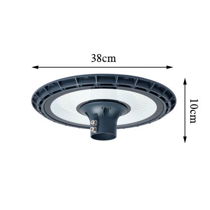 Brilagi - LED εξωτερικό φωτιστικό δρόμου με στύλο 3 m URBANSPARK LED/120W/230V ανθρακί IP65