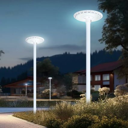 Brilagi - LED εξωτερικό φωτιστικό δρόμου με στύλο 3 m URBANSPARK LED/120W/230V λευκό IP65
