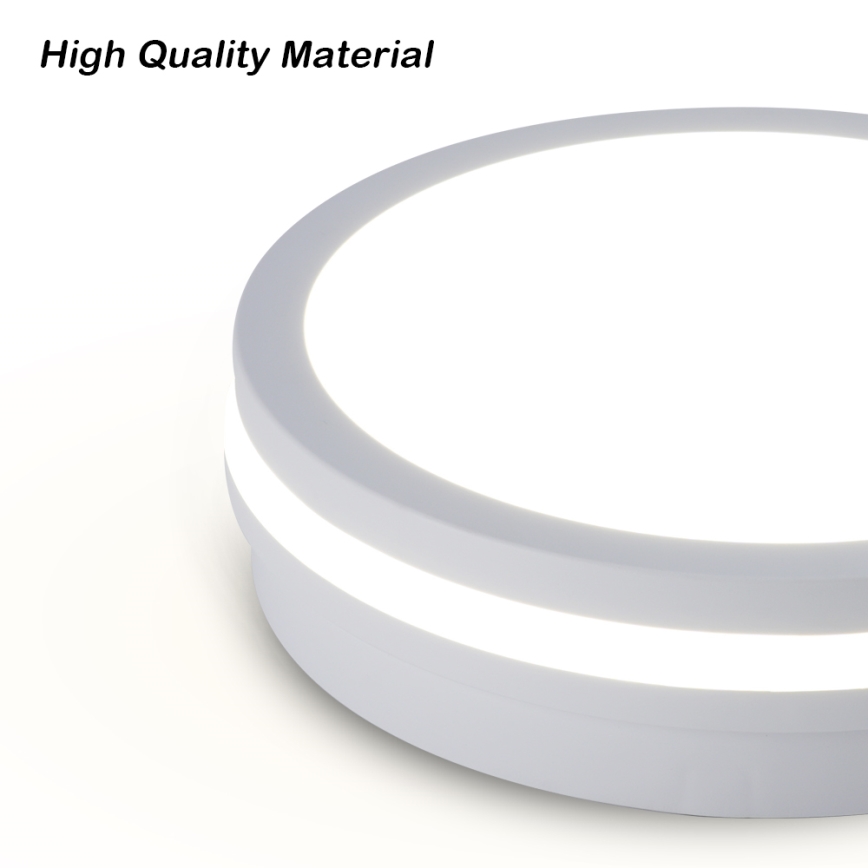 Brilagi - LED εξωτερικό φωτιστικό οροφής με αισθητήρα BENE LED/18W/230V Ø 21,5 cm λευκό IP54